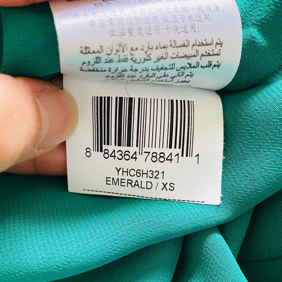 EUC BCBGeneration emerald green and black dress - Picture 6 of 7